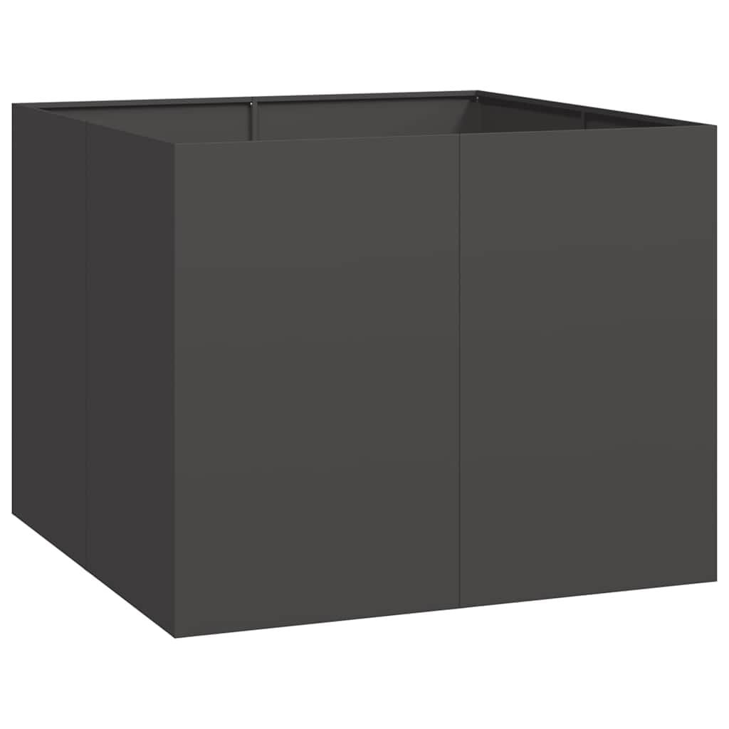 Plantenbak van Staal (100x100x80 cm) - Zwart - 35% Korting