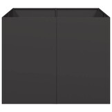 Plantenbak van Staal (100x100x80 cm) - Zwart - 35% Korting