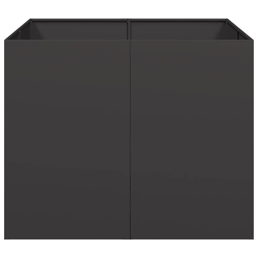 Plantenbak van Staal (100x100x80 cm) - Zwart - 35% Korting