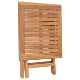 vidaXL Tuintafel inklapbaar 45x45x45 cm massief teakhout