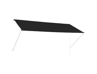vidaXL Luifel uittrekbaar 300x150 cm antraciet