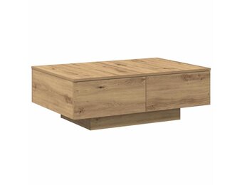 VidaXL Salontafel 90x60x31 cm Bewerkt Hout Artisanaal Eikenkleurig - 37% Korting