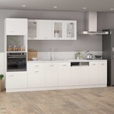 vidaXL Onderkast met lade Lyon 50x46x81,5 cm bewerkt hout wit