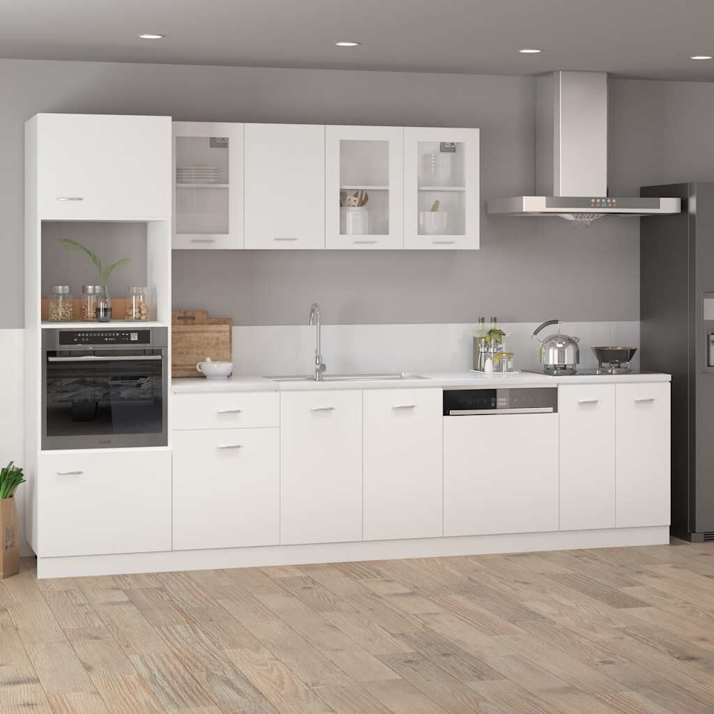 vidaXL Onderkast met lade Lyon 50x46x81,5 cm bewerkt hout wit