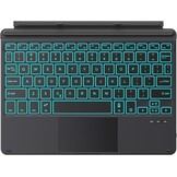 Toetsenbord voor Microsoft Surface Go 4 (2023) / Go 3 (2021) / Go 2 (2020) / Go (2018) | Slank draadloos Bluetooth met trackpad, 7 kleuren LED-achterg
