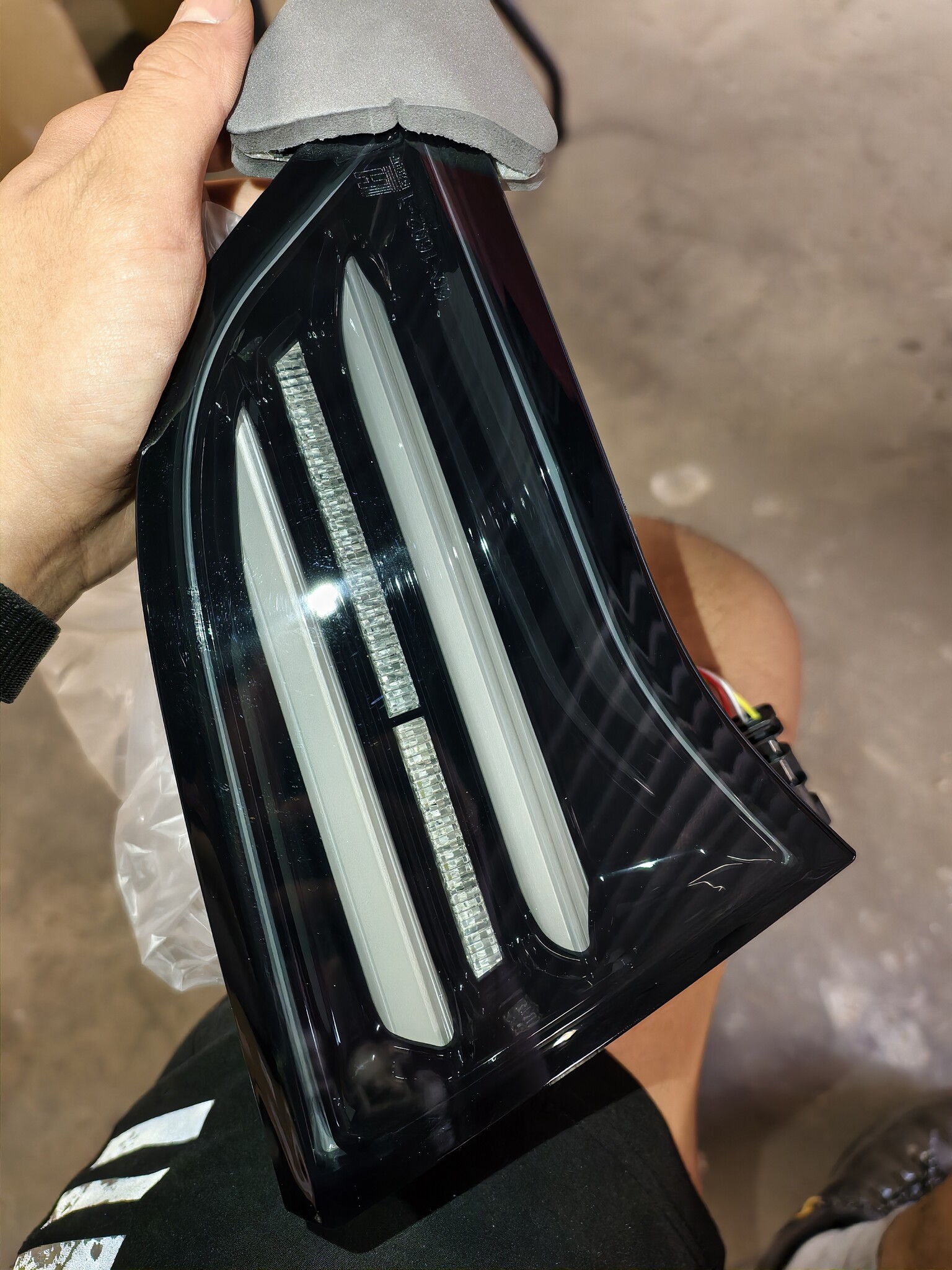 Achterlichten TESLA MODEL 3 17- smoke zwart LED