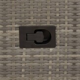 Verstelbare Poly Rattan Tuinstoel met Kussens Grijs - 41% Korting!