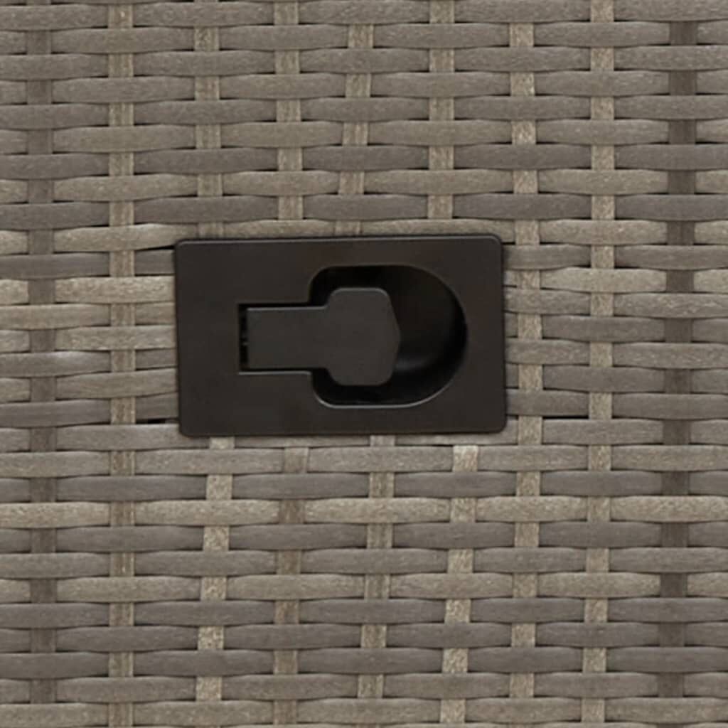 Verstelbare Poly Rattan Tuinstoel met Kussens Grijs - 41% Korting!