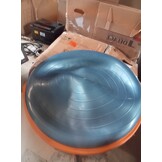 Balanstrainer voor fitness, krachttraining, balans- en rompoefeningen | 66 cm opblaasbaar trainingsplatform | Blauw | Inclusief pomp en thuis work-out