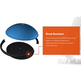 Balanstrainer voor fitness, krachttraining, balans- en rompoefeningen | 66 cm opblaasbaar trainingsplatform | Blauw | Inclusief pomp en thuis work-out