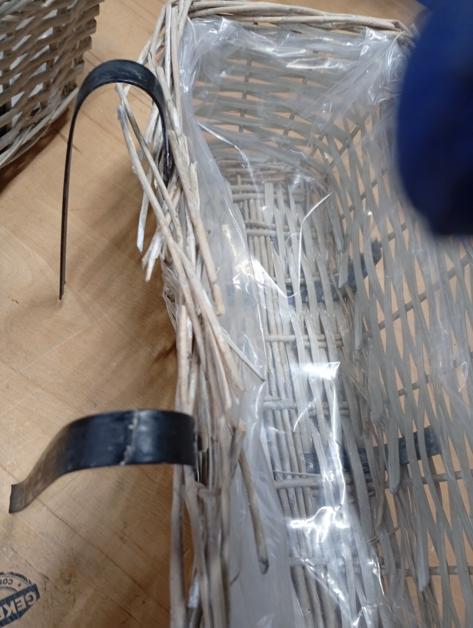 vidaXL Balkonbakken 2 st 40 cm wicker met PE-voering