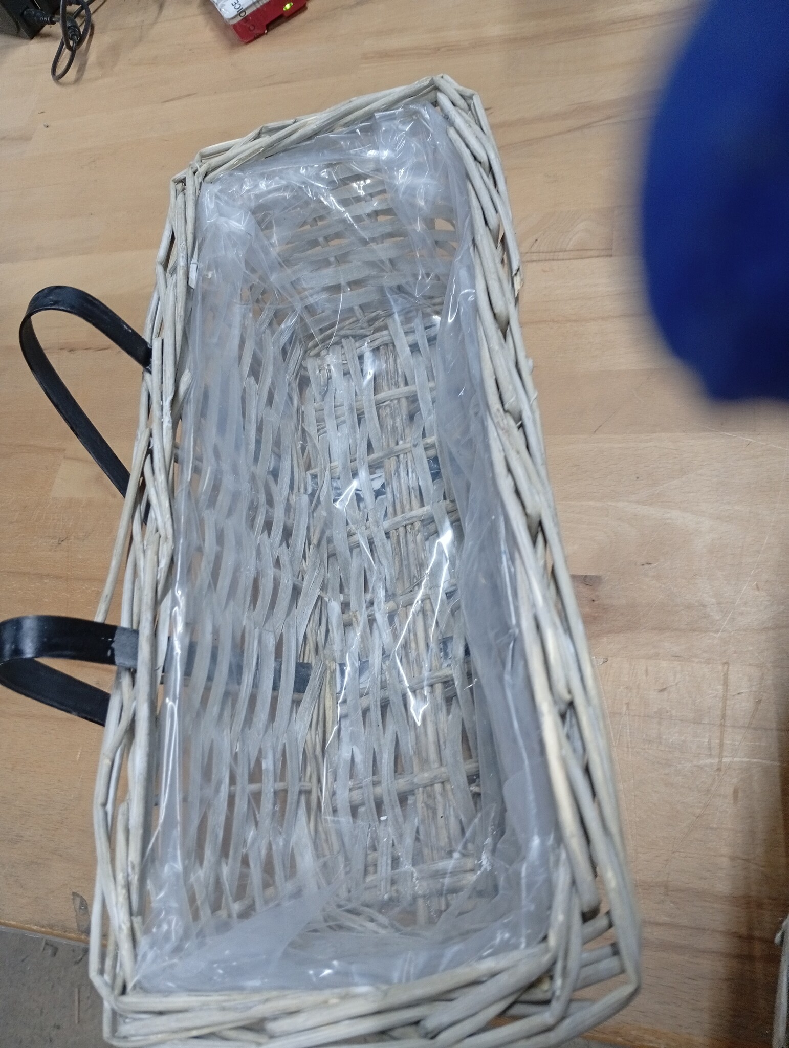 vidaXL Balkonbakken 2 st 40 cm wicker met PE-voering