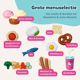 BABY born Interactieve Kindertstoel met licht en geluid | Licht- en geluidsfunctie, meer dan 10 gerechten en drankjes, geschikt voor poppen van 43 cm