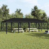 vidaXL Partytent Antraciet, Wit 800 x 400 x 266 cm Polyester, Staal