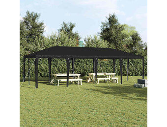 vidaXL Partytent Antraciet, Wit 800 x 400 x 266 cm Polyester, Staal
