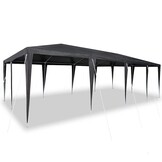 vidaXL Partytent Antraciet, Wit 800 x 400 x 266 cm Polyester, Staal