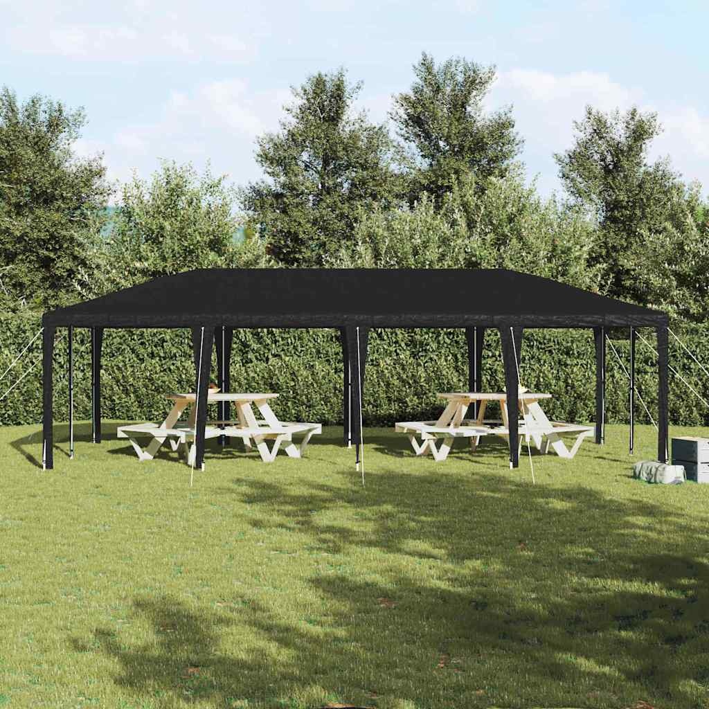 vidaXL Partytent Antraciet, Wit 800 x 400 x 266 cm Polyester, Staal