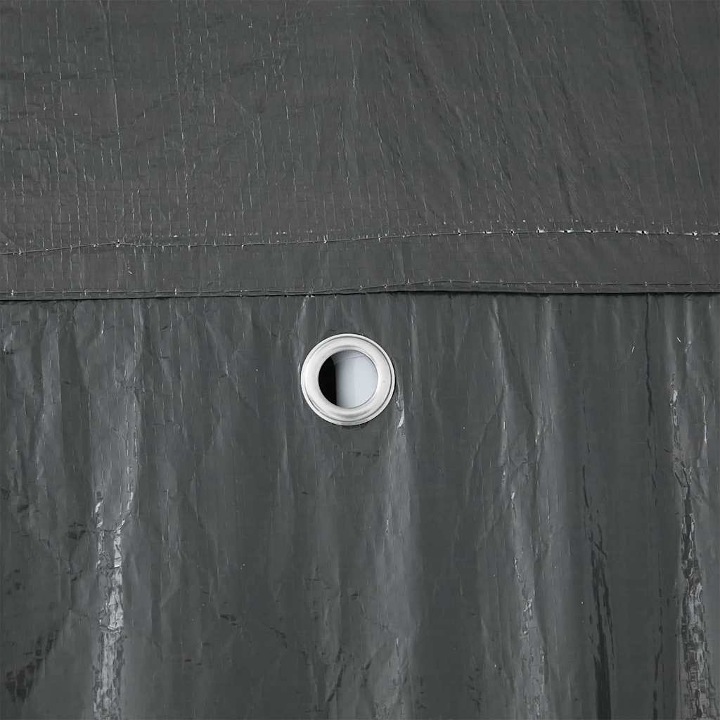 vidaXL Partytent Antraciet, Wit 800 x 400 x 266 cm Polyester, Staal