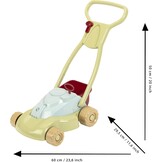 Theo Klein 7686 Grasmaaier met afneembare opvangbak I Kloppende en ratelende, mechanische geluiden I Gerecycled plastic I Anti-UV, Speelgoed voor kinderen vanaf 18 maanden