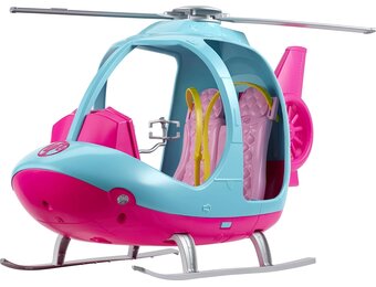 Barbie FWY29 Helicopter met Ruimte voor Twee Poppen van Barbie Dreamhouse Adventures, Meerkleurig, Vanaf 3 Jaar