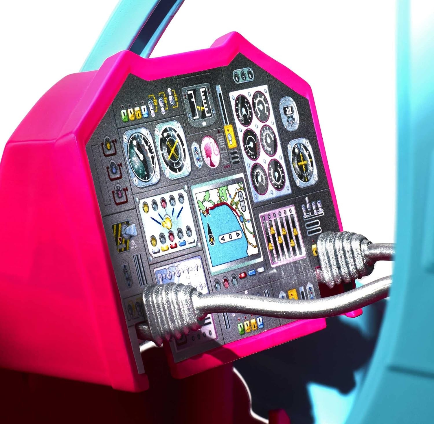 Barbie FWY29 Helicopter met Ruimte voor Twee Poppen van Barbie Dreamhouse Adventures, Meerkleurig, Vanaf 3 Jaar