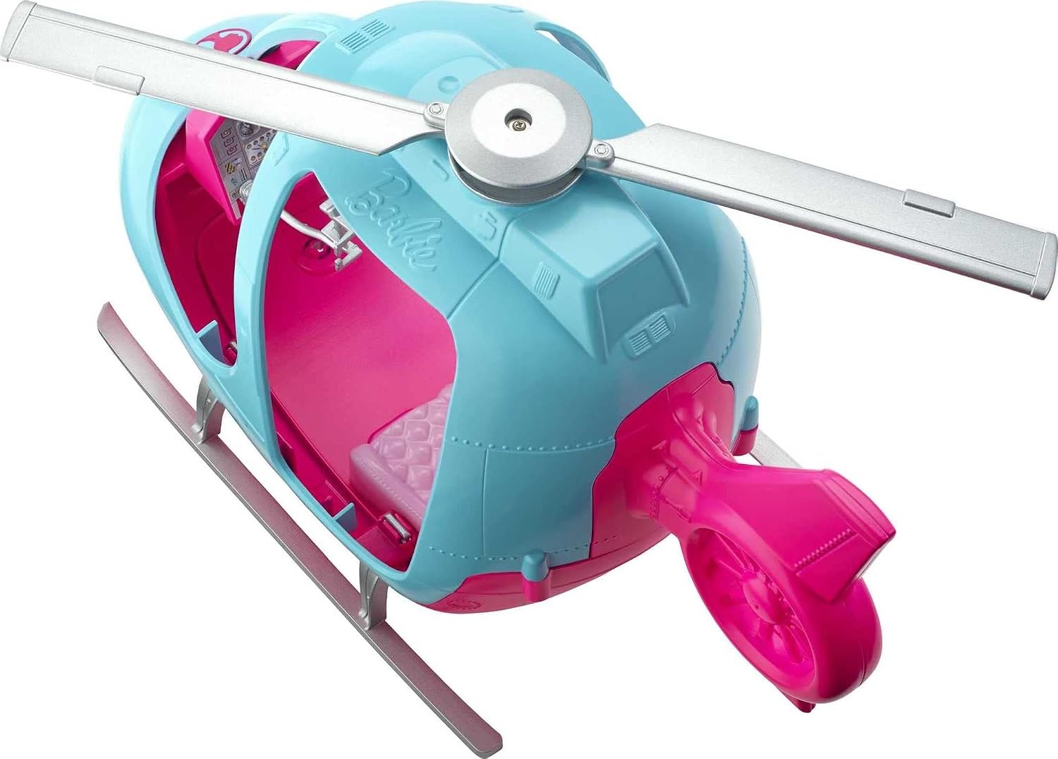 Barbie FWY29 Helicopter met Ruimte voor Twee Poppen van Barbie Dreamhouse Adventures, Meerkleurig, Vanaf 3 Jaar