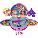 Polly Pocket Compacte Pretparkrugzak met 2 poppen, accessoires en tal van activiteiten, GYK91