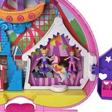 Polly Pocket Compacte Pretparkrugzak met 2 poppen, accessoires en tal van activiteiten, GYK91