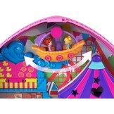 Polly Pocket Compacte Pretparkrugzak met 2 poppen, accessoires en tal van activiteiten, GYK91