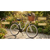 Fiets voor meisje - meisjesfiets 26 inch - zwart wit