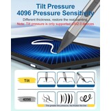Stylus Pen voor Amazon Fire Max 11, Google Pixel Tablets, Lenovo Chromebook Duet, Acer Chromebook Spin314 | USI 2.0 | Magnetische adsorptie, Gumfuncti