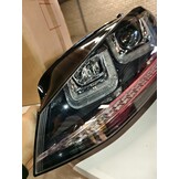 Koplampen voor VW Golf 7 hatchback/station 2013-2017 zwart/chrome