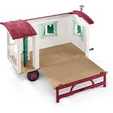 schleich HORSE CLUB | Camping adventure with the caravan 72205 | from 5 years | Playset with caravan, SUV, 2 figures, horse | Schleich horse accessories | Toys from 5 years | 113 pieces