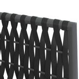 vidaXL Tuinstoelen 2 st met kussens 54x61x83 cm poly rattan zwart