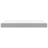 vidaXL Pocketveringmatras medium 80x200x20 cm stof lichtgrijs