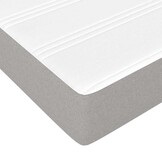 vidaXL Pocketveringmatras medium 80x200x20 cm stof lichtgrijs