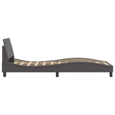 vidaXL Bedframe "Dover" kunstleer grijs 90x200 cm