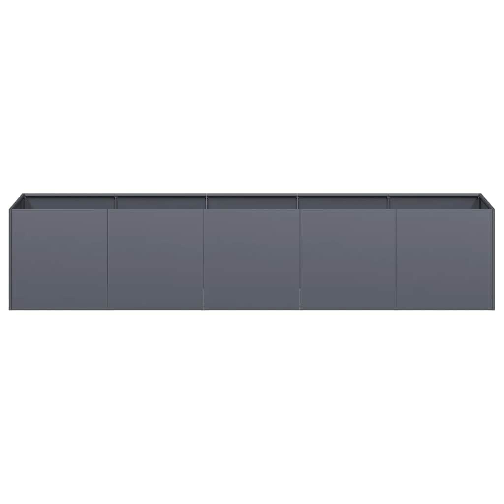 vidaXL Plantenbak 200x40x40 cm koudgewalst staal antracietkleurig