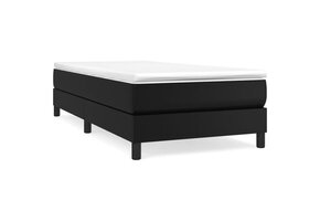 Boxspring Bed Kunstleer Zwart 100x200 cm - 36% Korting