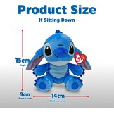 TY Disney Beanies Stitch pluche dier - zachte teddy voor kinderen en baby's - knuffelig verzamelaar knuffeldier
