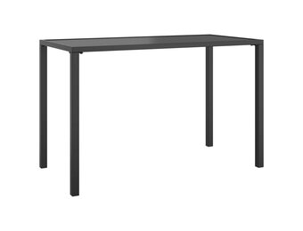 vidaXL Tuintafel 110x54x70 cm staal antracietkleurig