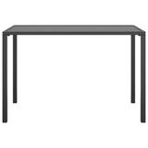 vidaXL Tuintafel 110x54x70 cm Staal Antraciet 51% Korting