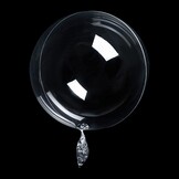 Pack of 30 Bobo Balloons Transparent, 24 Inch Bubble Jumbo Bobo Balloons Birthday Crystal Bubble Clear Balloons Refillable with Confetti, Helium for Christmas, Wedding, Birthday Decorations