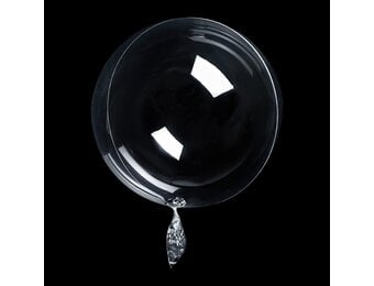 Pack of 30 Bobo Balloons Transparent, 24 Inch Bubble Jumbo Bobo Balloons Birthday Crystal Bubble Clear Balloons Refillable with Confetti, Helium for Christmas, Wedding, Birthday Decorations