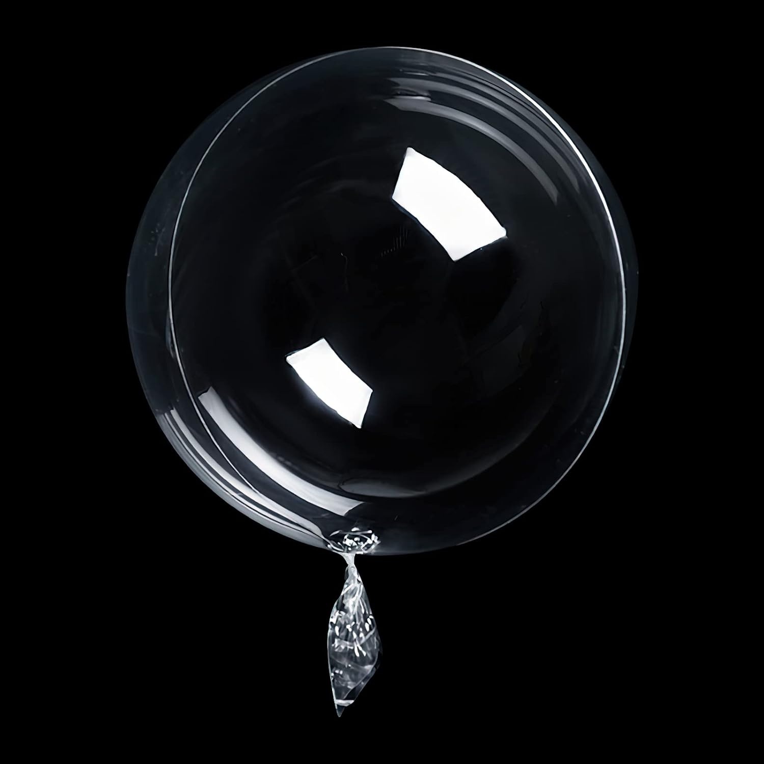 Pack of 30 Bobo Balloons Transparent, 24 Inch Bubble Jumbo Bobo Balloons Birthday Crystal Bubble Clear Balloons Refillable with Confetti, Helium for Christmas, Wedding, Birthday Decorations