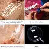 Pack of 30 Bobo Balloons Transparent, 24 Inch Bubble Jumbo Bobo Balloons Birthday Crystal Bubble Clear Balloons Refillable with Confetti, Helium for Christmas, Wedding, Birthday Decorations