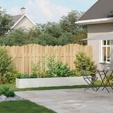 vidaXL Plantenbak 280x40x40 cm koudgewalst staal wit