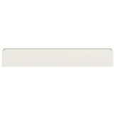 vidaXL Plantenbak 280x40x40 cm koudgewalst staal wit