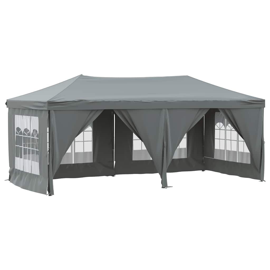 Inklapbare Partytent met Zijwanden 3x6m Antraciet - 35% Korting