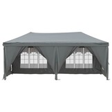 Inklapbare Partytent met Zijwanden 3x6m Antraciet - 35% Korting